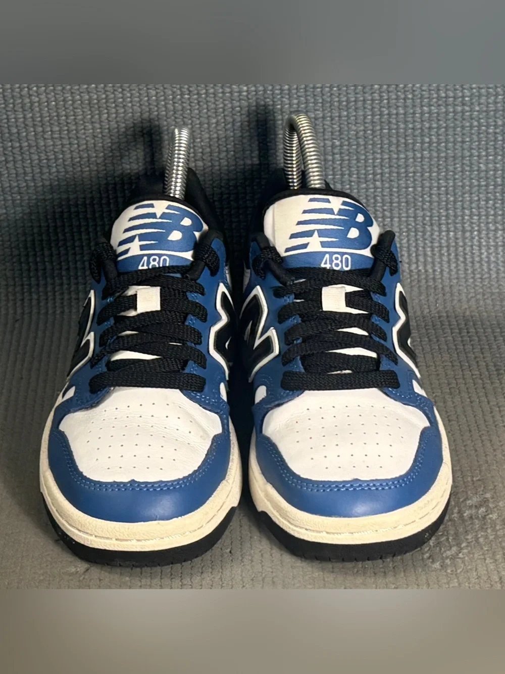 New Balance 480 V1‎ Lace-up Sneaker Blue Agate/White Kid’s Size 3.5